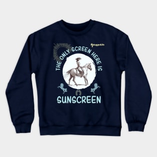 Unplugged Life Horseback Riding TShirt Crewneck Sweatshirt